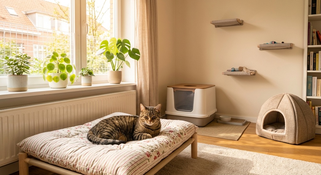 cat in home