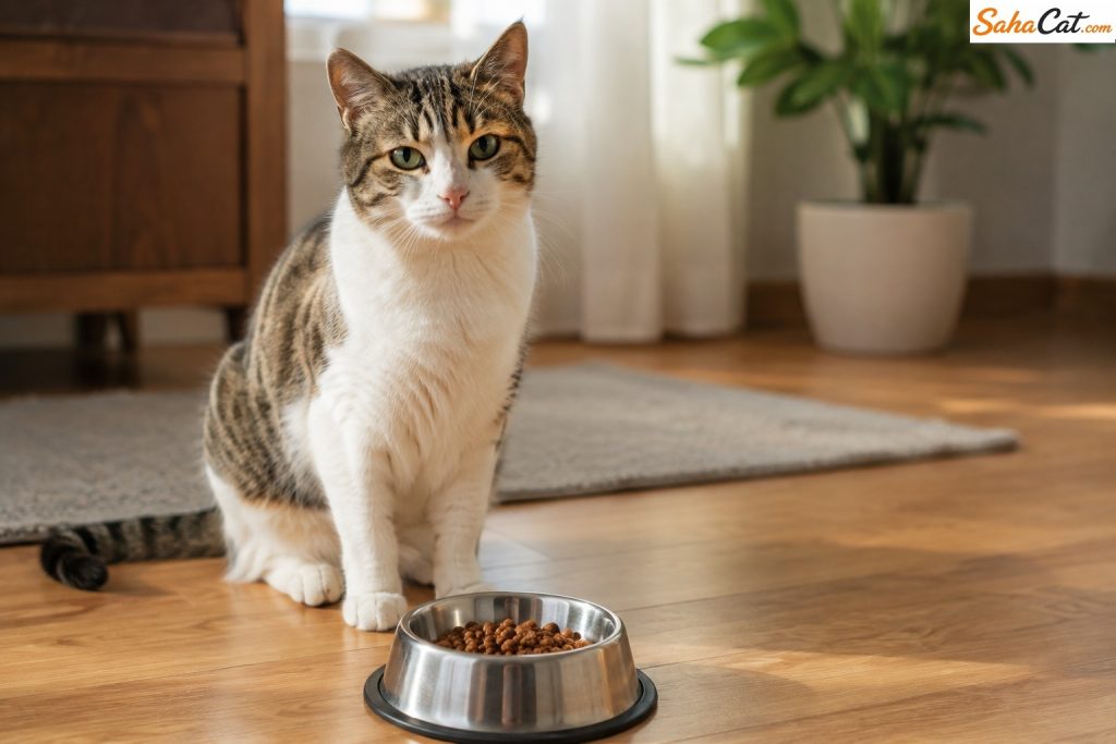 cat and food