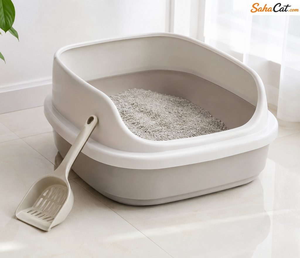 clean modern litter box