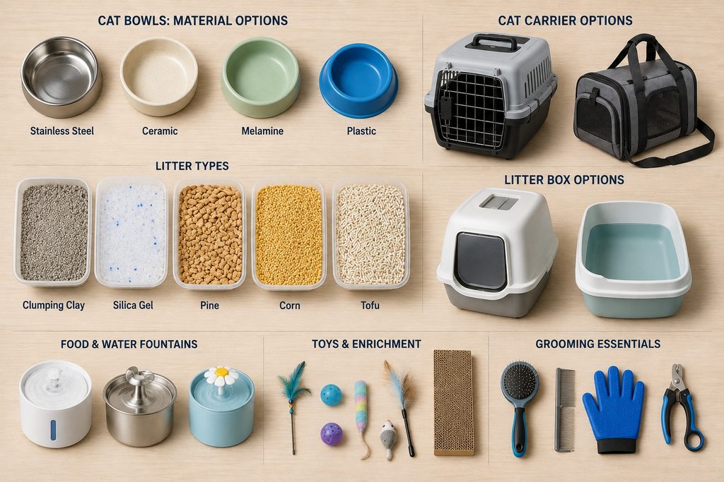 various cat supply options